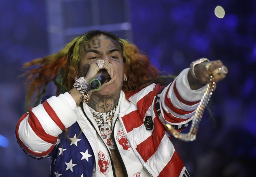 说唱歌手Tekashi 6ix9ine因